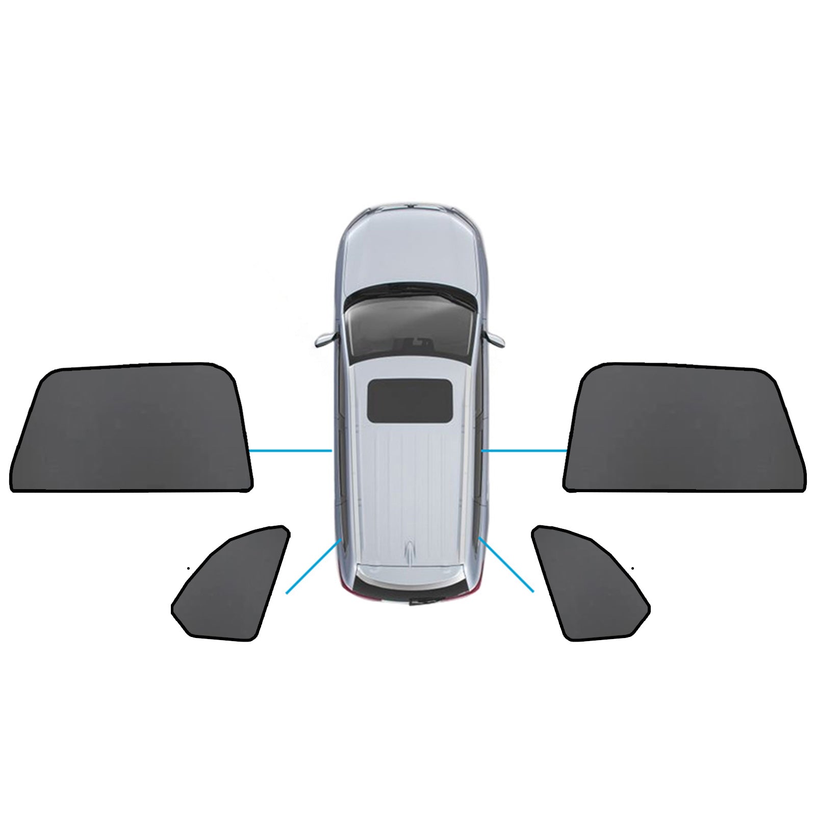 Car Window Sun Shade Magnetic Sun Blind Mesh Suitable For BMW X5 F95 / G05 2018-On-3