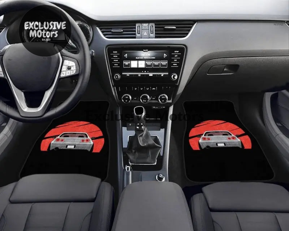 Custom R34 Skyline Japanese In To The Sun Set Floor Mats