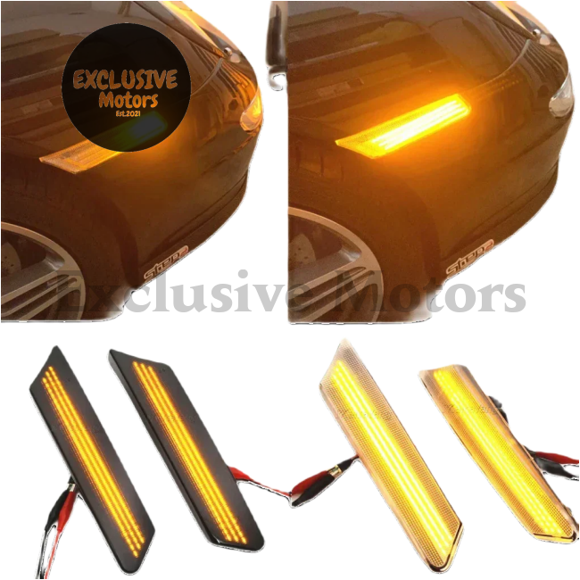 Super Bright LED Side Fender Dynamic Turn Signal Light for Porsche 997, 911