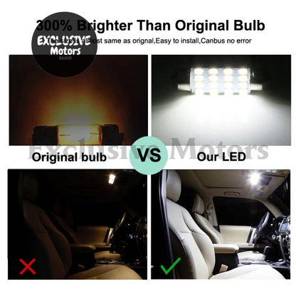 8Pcs LED Interior Light Bulb Kit for Mitsubishi Lancer (2008-2017)