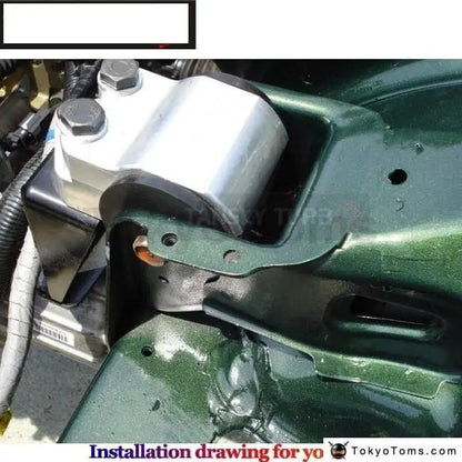 Performance Aluminum Rear Engine Motor Mount for Honda Civic 92-00 EK EG CXX-M3-BK - Tokyo Tom's