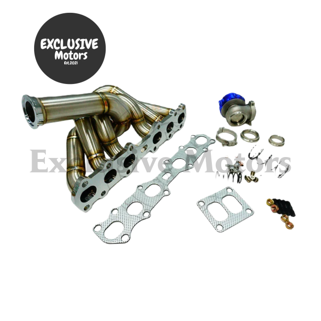 Stainless Steel  T4 Turbo Exhaust Manifold w 44mm W/G for Toyota Supra 1JZ-GTE
