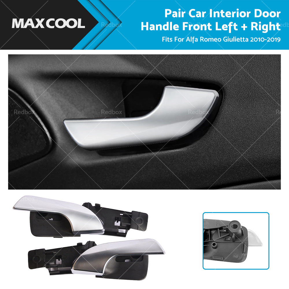 Interior Door Handle Pair Front Left Right for Alfa Romeo Giulietta (2010-2019)