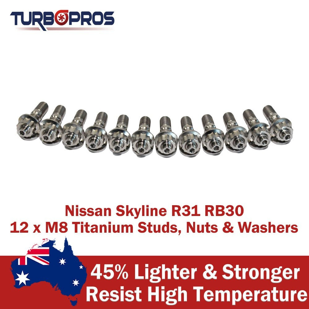 Titanium Intake Manifold Stud Kit for Nissan Skyline R31 RB30