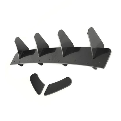 4 Fins Rear Bumper Diffuser Lip Spoiler Suitable For Volkswagen VW Golf MK7 GTI-1