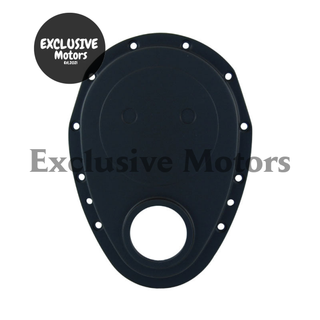 Small Block Timing Cover Black Aluminum for Chevrolet SBC (1955-2003)