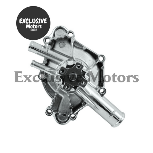 Small Block Water Pump Chrome Aluminum for Chrysler/Dodge/Mopar 318/340/360 (1967-2003)