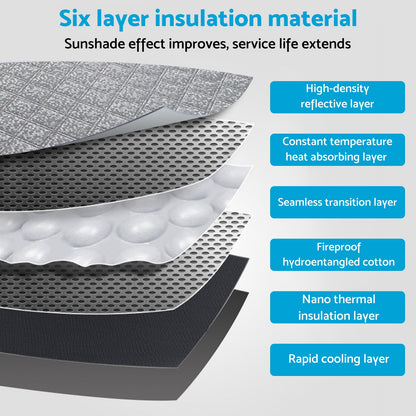 6-Layer Windscreen Sun Shade Suitable For Nissan X-Trail T33 2022-2025 With UV Protection-3