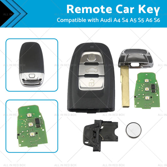 Remote Car Key Fob for Audi A4 S4 A5 S5 A6 S6 2008-2015