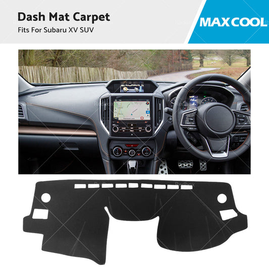 Dash Mat Black for Subaru XV SUV 2012-2017