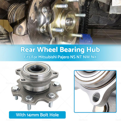 Rear Wheel Bearing Hub Fit For Mitsubishi Pajero NS NT NW NX with 14mm Bolt Hole-2