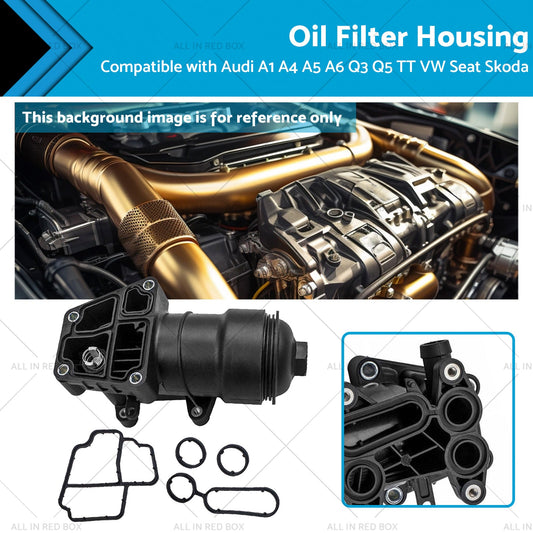 Oil Filter Housing for VW Audi A1 A4 A5 A6 Q3 Q5 Skoda 2008-2023
