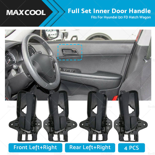 4X Front Rear Left Right Inner Door Handle For Hyundai i30 FD Hatch Wagon 07-12-0