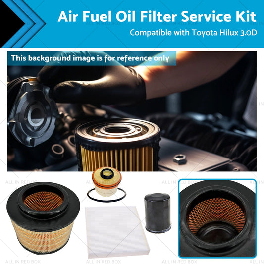 Air Fuel Oil Filter Kit for Toyota Hilux KUN26R 3.0D 2005-2015