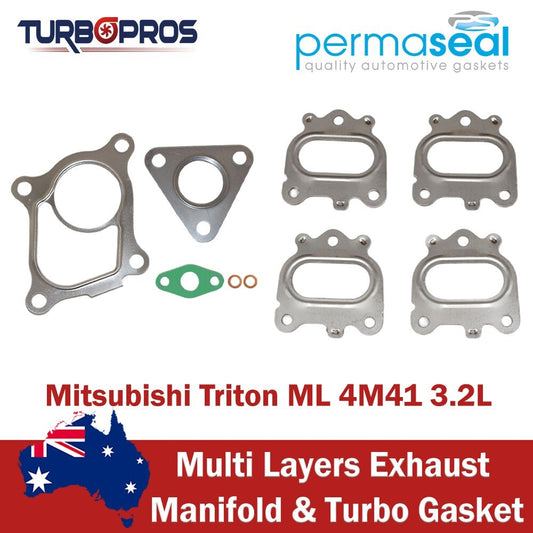 Permaseal Exhaust Manifold&Turbo Gasket for Mitsubishi Triton ML 4M41 3.2L