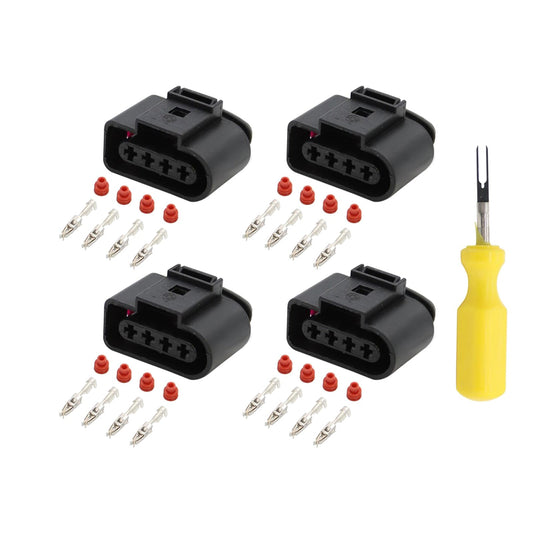 Ignition Coil Connector Repair Kit 4-Way Female for Audi VW 1997-2005