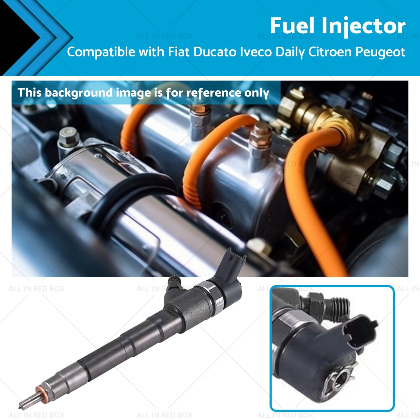 Fuel Injector for Fiat Ducato Iveco Daily Citroen Peugeot 2006-2016
