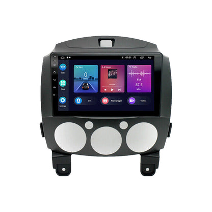 Android 13 Head Unit 9'' Apple CarPlay Bluetooth Suitable For Mazda 2 2007-2014-0