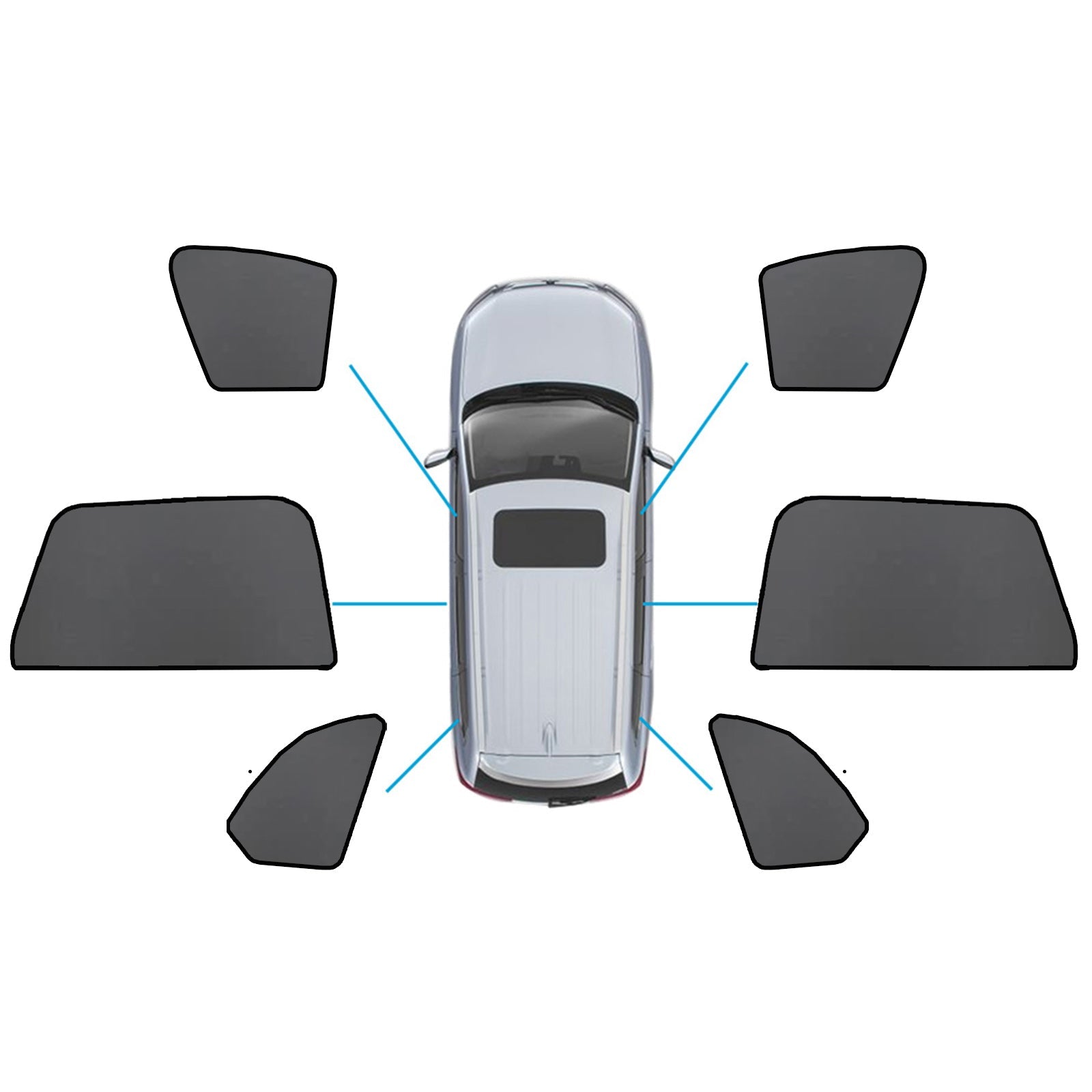 Car Window Sun Shade Magnetic Sun Blind Mesh Suitable For BMW X5 F95 / G05 2018-On-5