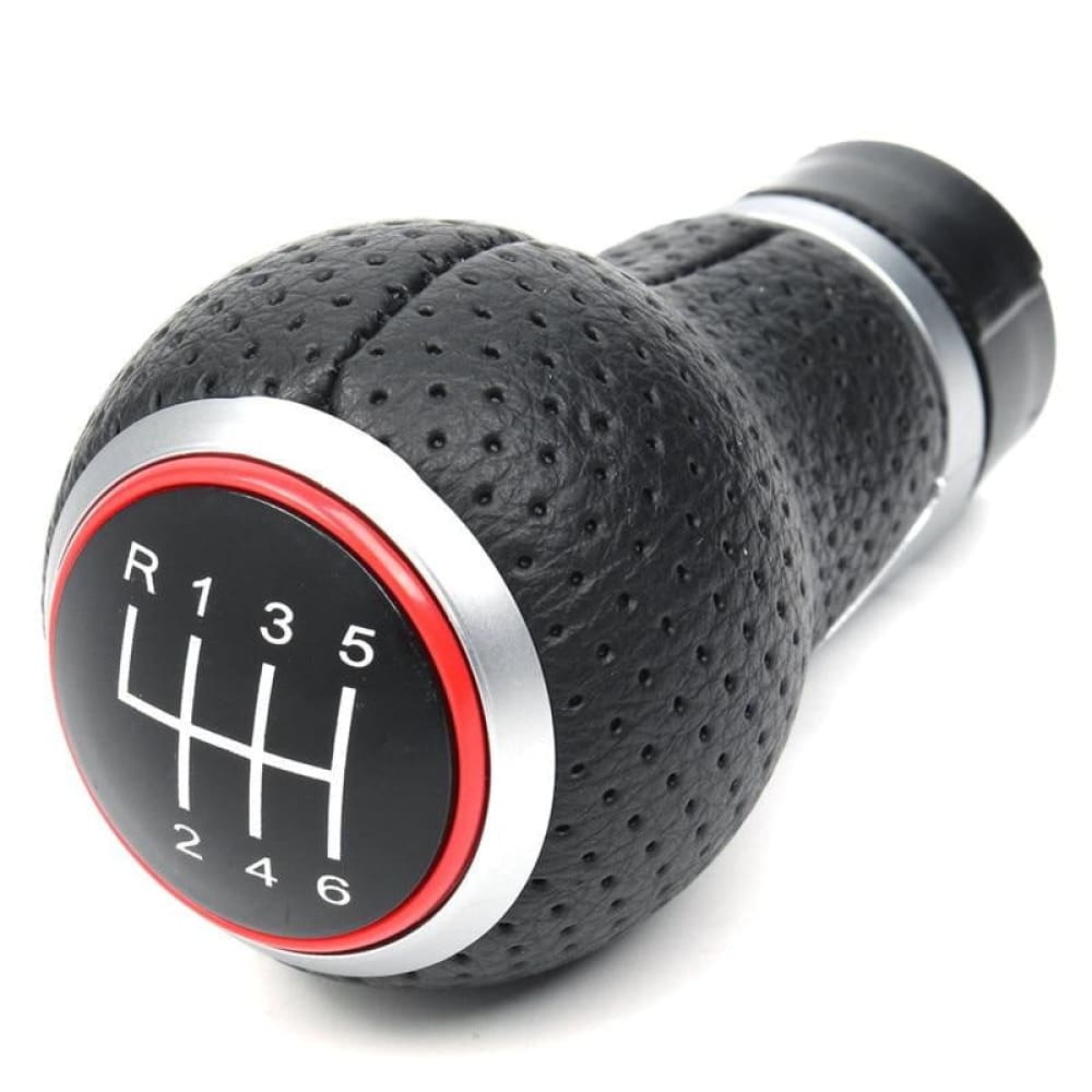 Manual Gear 6 Speed Transmission Shift Knob Perforated Leather for Audi A4 S4 B8 8K A5 8T Q5 8R S Line 07-15 - Shift Knobs 2