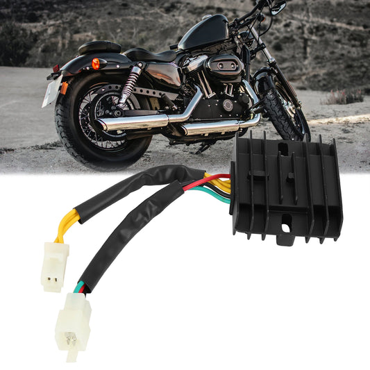 3 Pins Voltage Regulator Rectifier with 2 Plugs for Honda CBT125 CG
