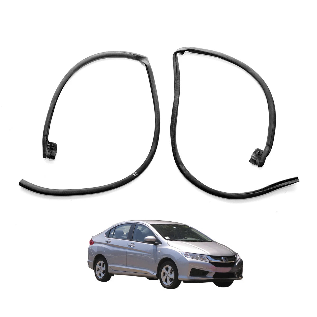 Rear Door Center Weatherstrip Seals for Honda City GM4-GM9 2014-2020