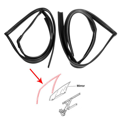 RR Door Glass Run Channel x2 for Toyota Avanza/Daihatsu Xenia 2003-2011