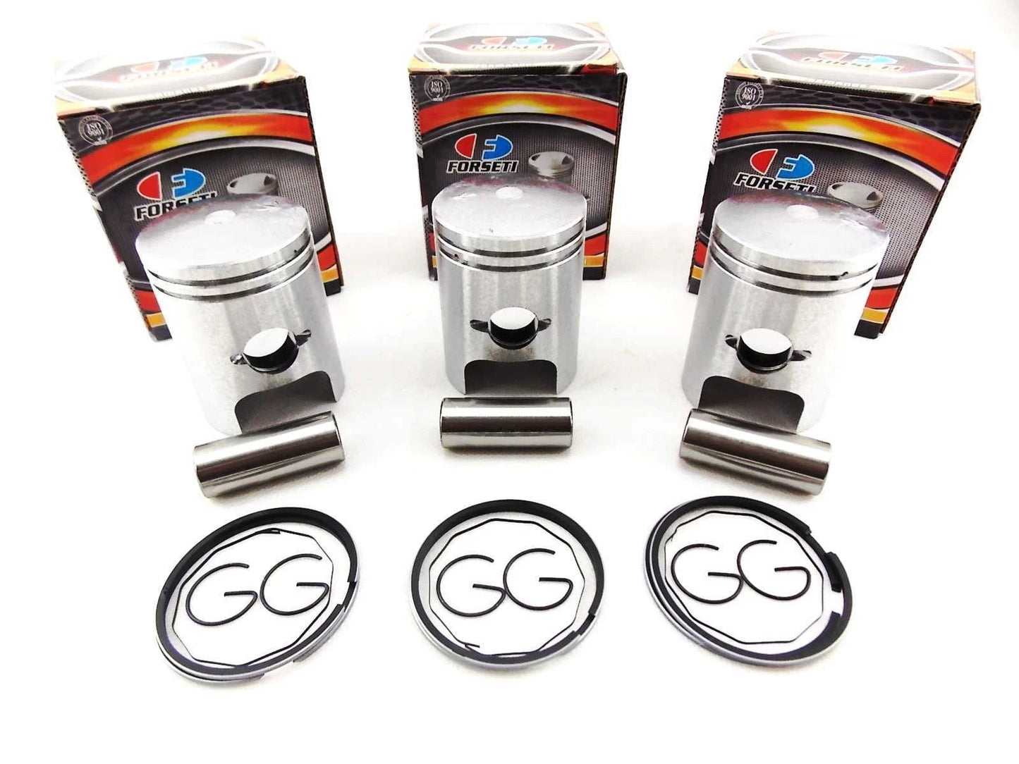 0.5mm O/S FORSETI PISTON KIT 45.5mm RINGS CLIPS for KAWASAKI S1-A 250SS (1973)