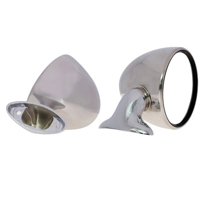 Chrome Fender Mirrors x2 for Datsun Nissan S30 Fairlady Z 240Z 260Z 280Z 1969-1978