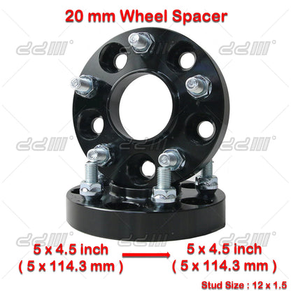 (2) 20mm Hub Centric Wheel Spacers for Mazda 3, 6, CX-3, CX-30, CX-5, CX-9 (2004-2023)