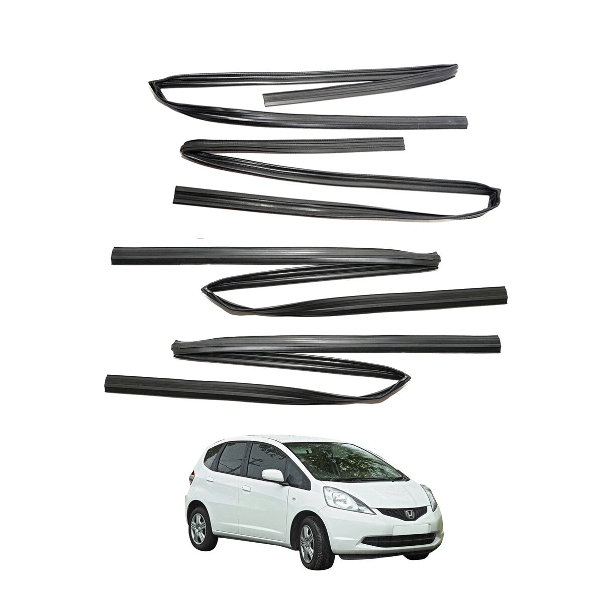 Door Glass Run Channel Set for Honda Fit 2009-2013