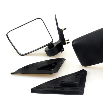 Black Door Mirror x2 for Dodge Ram 50 Mitsubishi L200 Colt Triton 1987-1994
