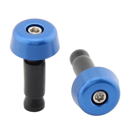 0.5in Handlebar Hand Grips & End Caps for Universal Motorcycle - Blue