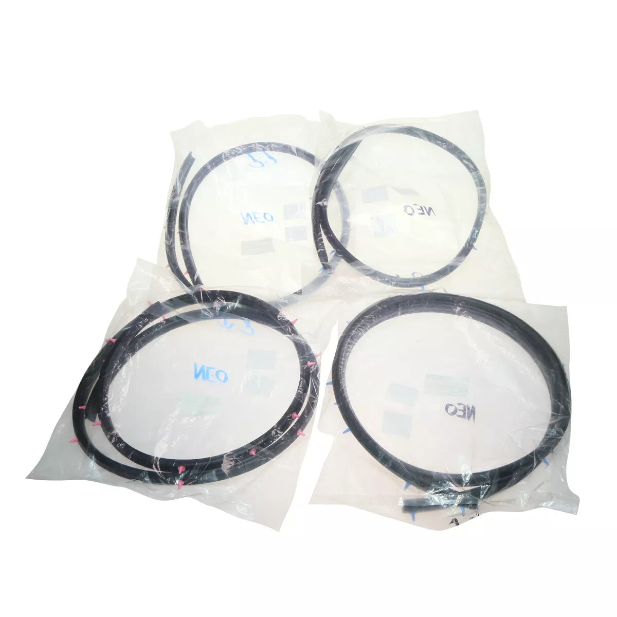 Rear Door Weatherstrip Set for Nissan Sylphy N16 Almera Pulsar Sedan 2000-2006