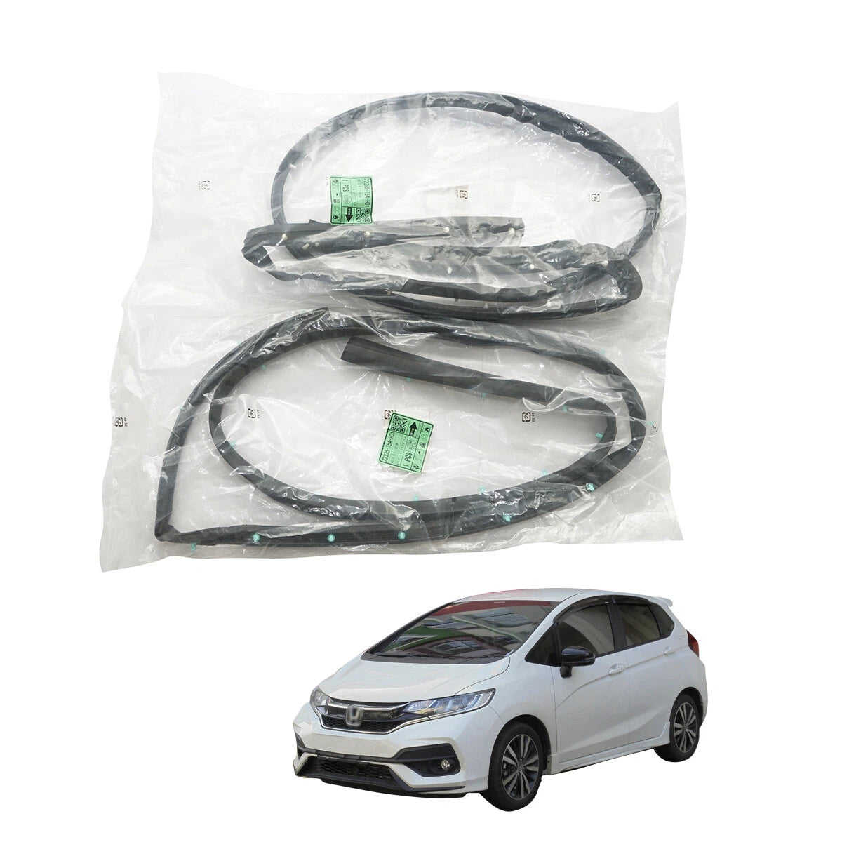 FR Door Weatherstrip Rubber for Honda Fit Jazz 2015-2020