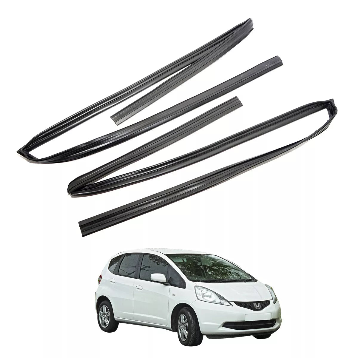 Front Door Glass Run Channel for Honda Fit Jazz 5D 2009-2013