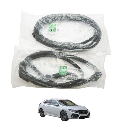 Rear Door Weatherstrip x2 for Honda Civic Sedan 2017-2021