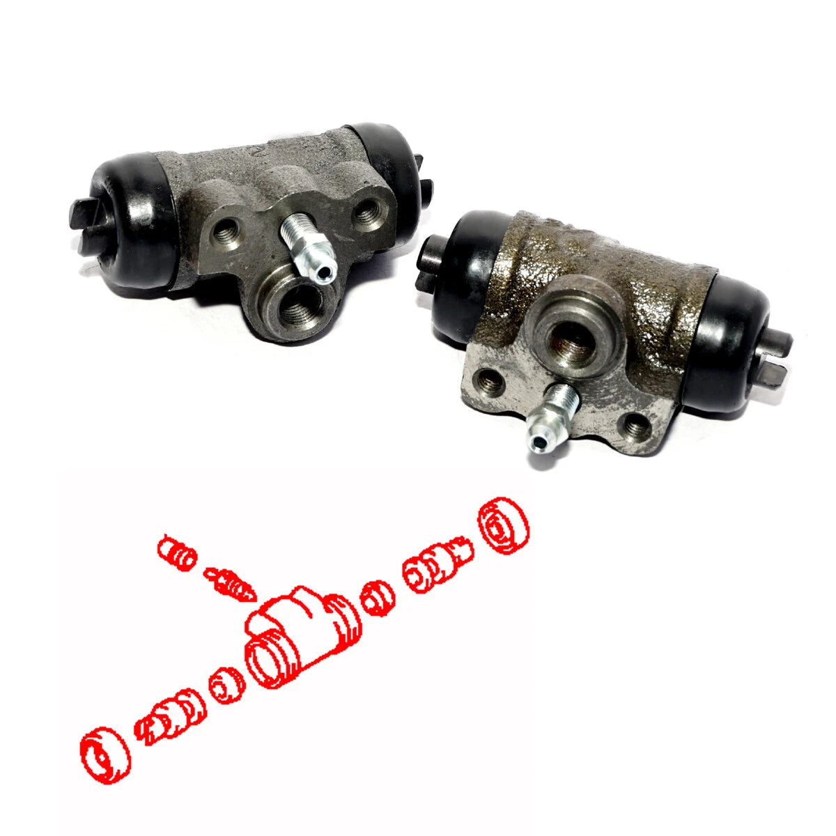 Rear Brake Cylinder for Mitsubishi Minicab Mighty Mits U18T/U18TP/U18V Van