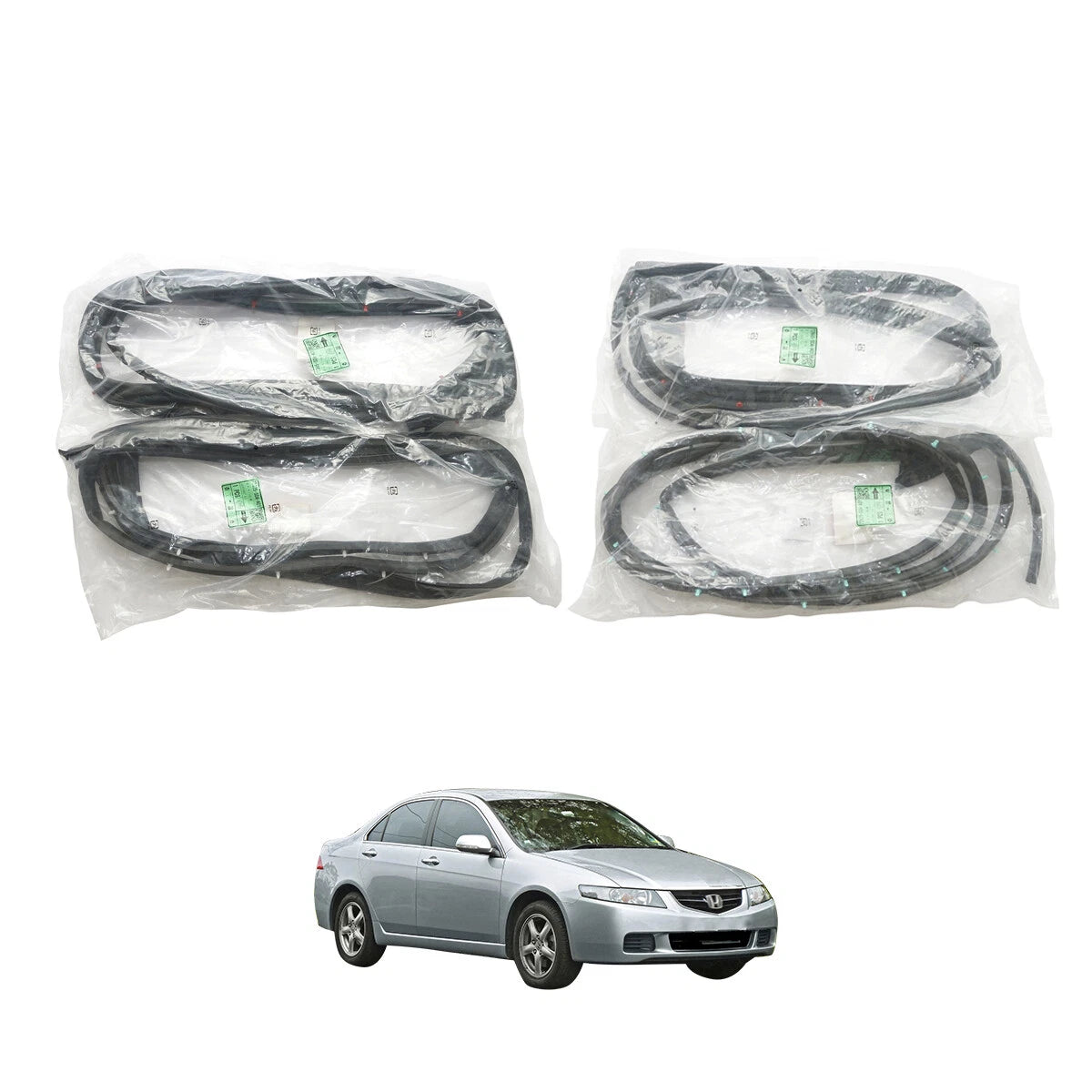 Front Rear Door Weatherstrip for Honda Accord CM4 CM5 CM6 Sedan 2003-2007