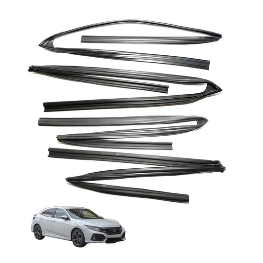 4 Pcs Door Glass Run Channel for Honda Civic FB1-FB6 2012-2015