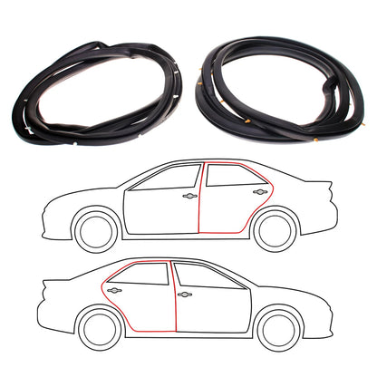 Rear Door Weatherstrip for Honda Civic 5th Gen 4-Door 1992-1994