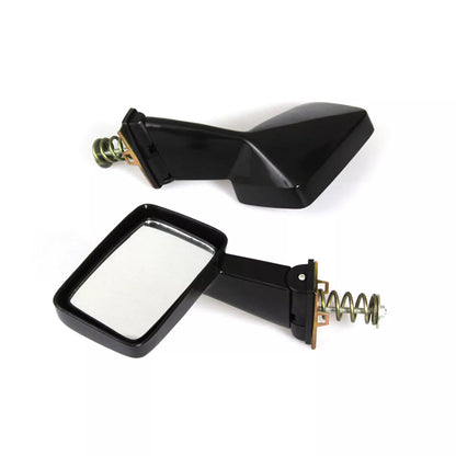 Black Square Fender Mirror x2 for Honda Accord SE Sedan 1976-1981