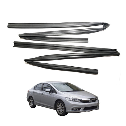 Rear Door Glass Run Channel for Honda Civic 4D 2012-2015