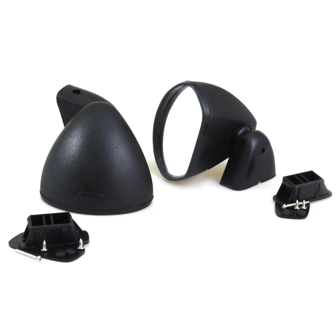 Door Mirror Set Black for Lamborghini Urraco P111/P200/P250/P300 1971-1979