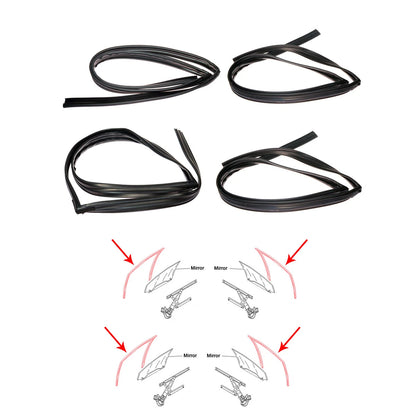 Door Glass Run Channel Seal for Honda Civic FN1 FN2 FA1 FA3 FG2 FK1 2006-2011