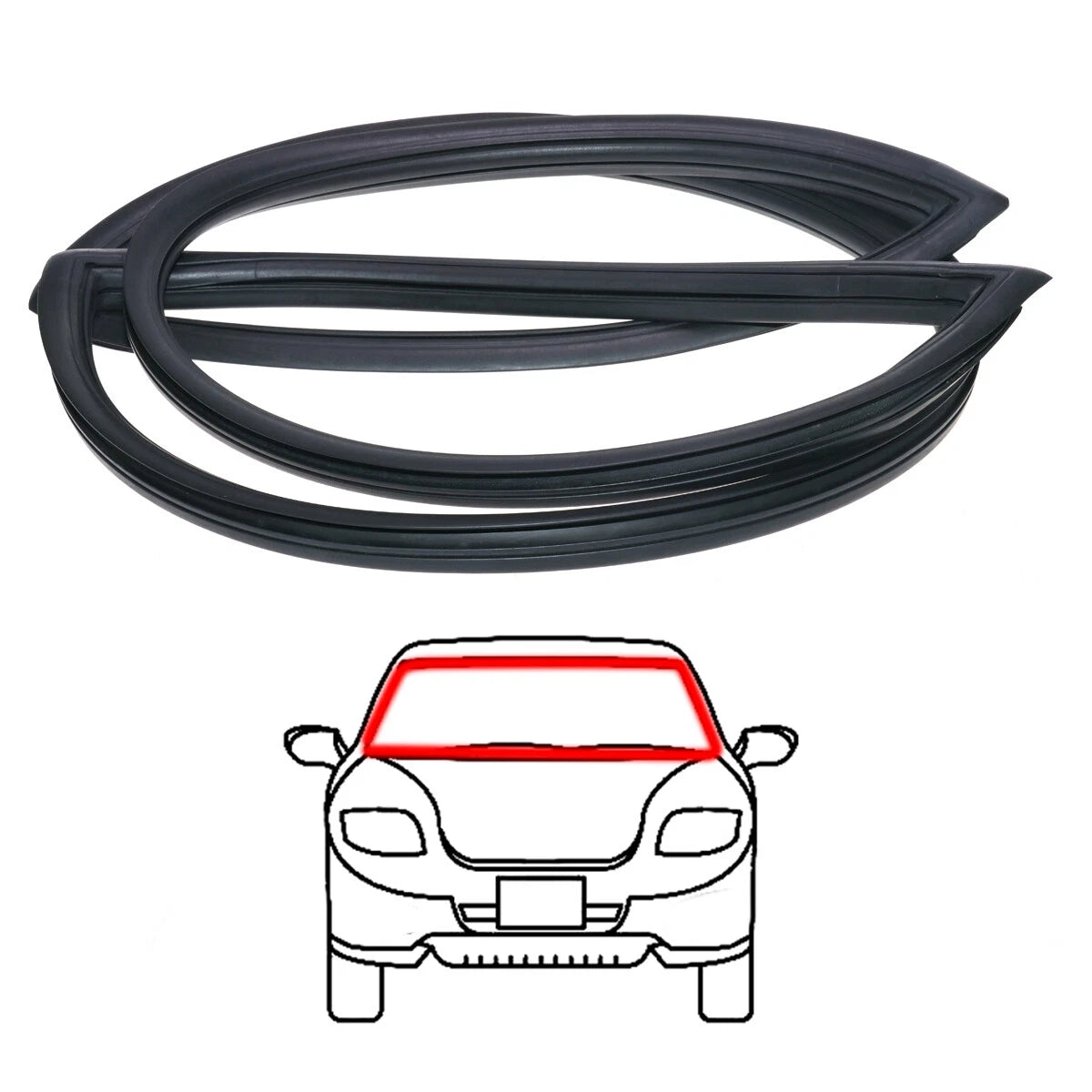 Front Windshield Weatherstrip for Mitsubishi Chrysler Valiant Lancer 1973-1981