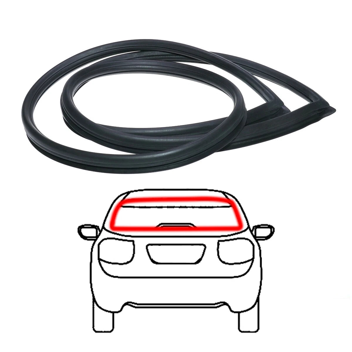 Rear Windshield Weatherstrip for Mitsubishi Galant Chrysler Valiant 1970-1973