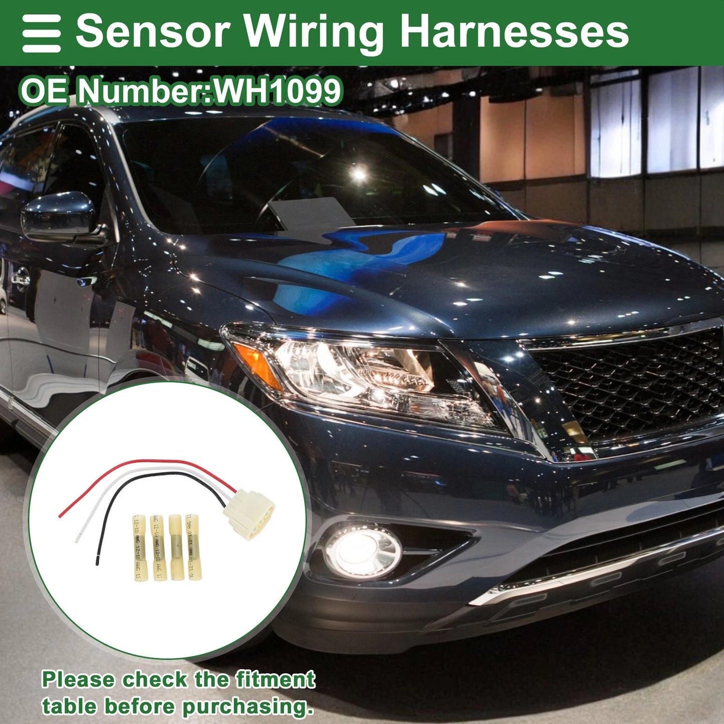 3 Pins Sensor Wiring Harnesses for Dodge B1500 (1997-1998)