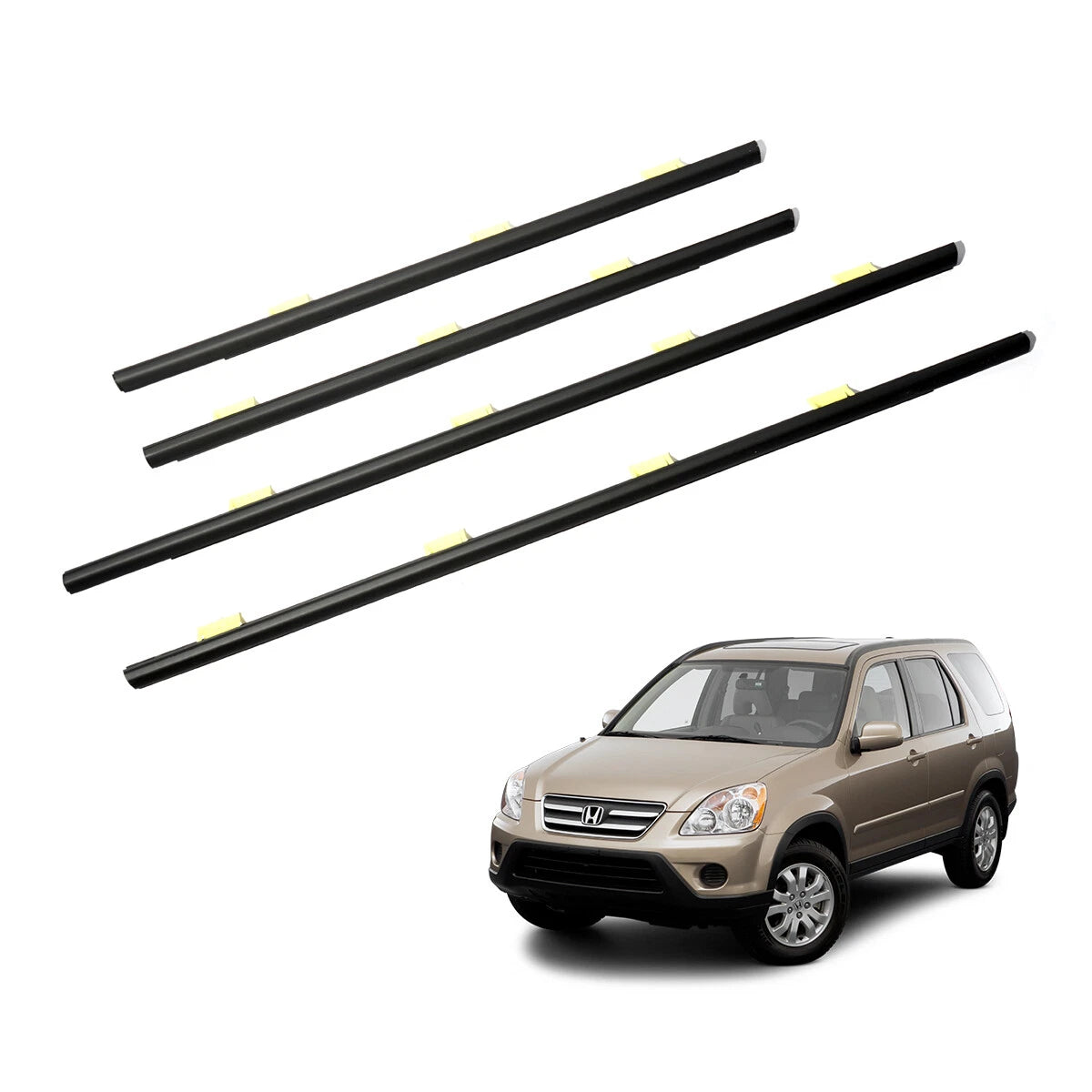 Door Belt Moulding Weatherstrip for Honda CR-V 2002-2006