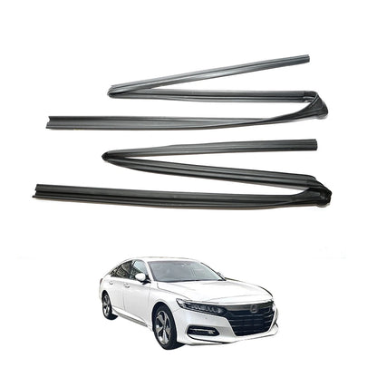 Rear Door Window Glass Run Channel Seal Set for Honda Accord 2008-2011